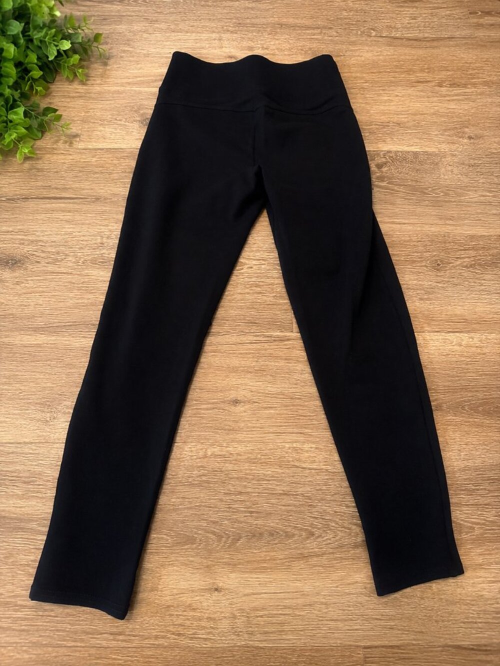 Slim Factor by Investments Black High Rise Full Length Leggings Women's Medium - Picture 2 of 5